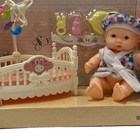 УЦЕНКА Набор игровой «Зайчик» с кроваткой, с аксессуарами, МИКС - Фото 5