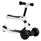 Беговел-самокат детский Rant Rider Plus, со светящимися колёсами, цвет белый 7778141