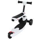 Беговел-самокат детский Rant Rider Plus, со светящимися колёсами, белый - Фото 7