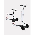 Беговел-самокат детский Rant Rider, со светящимися колёсами, белый - Фото 2