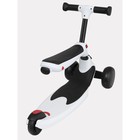 Беговел-самокат детский Rant Rider, со светящимися колёсами, белый - Фото 7