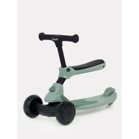 Беговел – самокат детский Rant Rider, со светящимися колёсами, зелёный  (артикул 7778147)  большой выбор товаров оптом и в розницу по низким ценам с доставкой