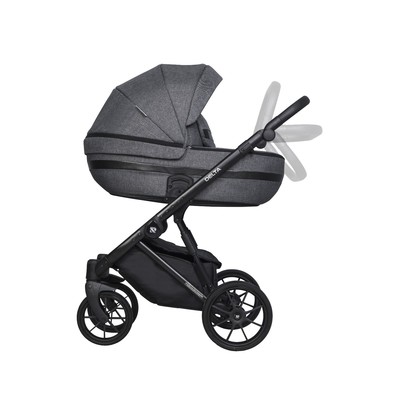 Коляска 2 в 1 Riko Delta, цвет carbon