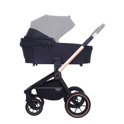 Коляска 2 в 1 Mowbaby Zoom Pu RA086, цвет Gold Black