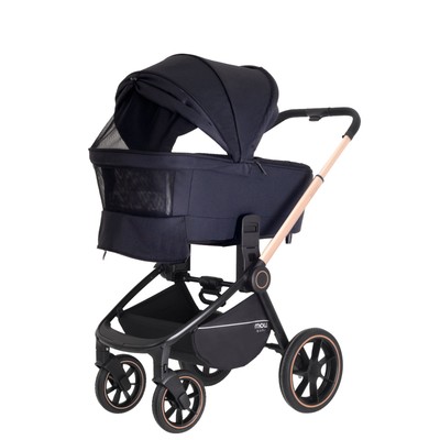 Коляска 2 в 1 Mowbaby Zoom Pu RA086, цвет Gold Black