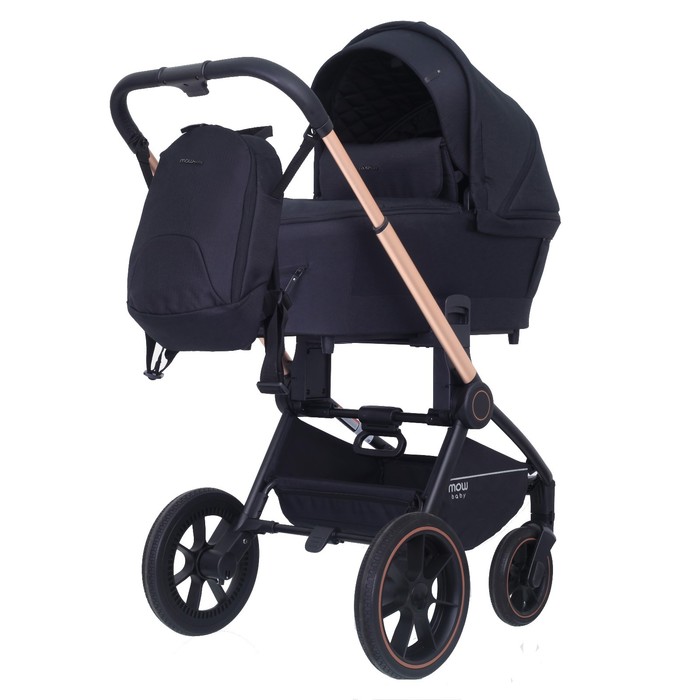 Коляска 3 в 1 Mowbaby Zoom Pu RA087, цвет gold black - Фото 1