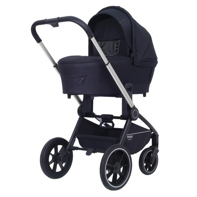 Коляска 3 в 1 Mowbaby Zoom Pu RA087, цвет silver black