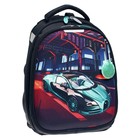 Рюкзак каркасный школьный, 38 х 30 х 16 см, 3D-рисунок, Calligrata Т "Крутая тачка" - фото 21518740