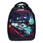 Рюкзак каркасный школьный, 38 х 30 х 16 см, 3D-рисунок, Calligrata Т "Крутая тачка" - фото 21518742