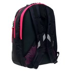 Рюкзак молодёжный, 44 х 30 х 17 см, эргономичная спинка, Calligrata К "Волны", чёрный/розовый 7546937