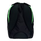 Рюкзак молодёжный, 44×30×17 см, эргономичная спинка, Calligrata К «Нормал», чёрный/зеленый 7546938