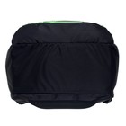 Рюкзак молодёжный, 44×30×17 см, эргономичная спинка, Calligrata К «Нормал», чёрный/зеленый 7546938