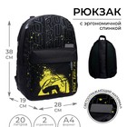 Рюкзак молодёжный, 38 х 28 х 19 см, эргономичная спинка, Calligrata Э "Самокат" - фото 9626210