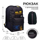 Рюкзак молодёжный, 38×28×19 см, эргономичная спинка, Calligrata Э «Жесты» - Фото 1