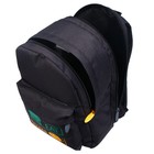 Рюкзак молодёжный, 38×28×19 см, эргономичная спинка, Calligrata Э «Значки» - Фото 13