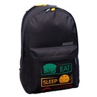 Рюкзак молодёжный, 38×28×19 см, эргономичная спинка, Calligrata Э «Значки» - Фото 8