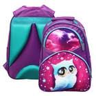 Рюкзак школьный, 37 х 26 х 13 см, эргономичная спинка, Calligrata АН "Совушка" - фото 21519375