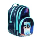 Рюкзак школьный, 36 х 23 х 13 см, эргономичная спинка, Calligrata П "Совушка" - фото 24184453