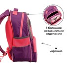 Рюкзак школьный, 37×26×13 см, эргономичная спинка, Calligrata ОРТ «Мопсик» 7547025