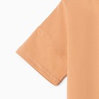 Футболка детская MINAKU:Basic line kids цвет песочный, рост 98 - фото 809191651