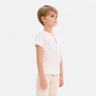 Рубашка для мальчика MINAKU: Cotton Collection цвет белый, рост 122 - Фото 2