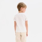 Рубашка для мальчика MINAKU: Cotton Collection цвет белый, рост 122 - Фото 3