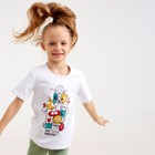 Футболка детская MINAKU "Monsters" цвет белый, рост 116 7561036