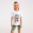 Футболка детская MINAKU "Monsters" цвет белый, рост 116 7561036