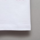 Футболка детская MINAKU Happines, белая, рост 110 см 7561063