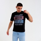 Футболка мужская MINAKU "Ocean" цвет черный, р-р 48 7561073