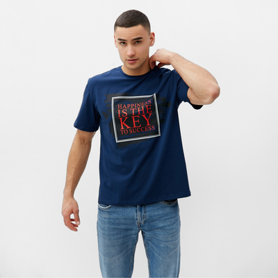 Футболка мужская MINAKU Key, размер 56, синяя