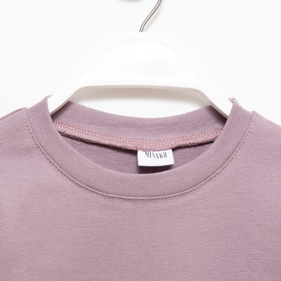 Комплект для девочки (джемпер, брюки) MINAKU: Casual Collection, фиолетовый, рост 110 см