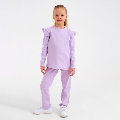 Комплект детский (джемпер, брюки) MINAKU: Casual Collection, цвет сирень, рост 104 см