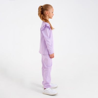 Комплект для девочки (джемпер, брюки) MINAKU: Casual Collection, сиреневый, рост 104 см