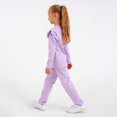 Комплект для девочки (джемпер, брюки) MINAKU: Casual Collection, сиреневый, рост 104 см