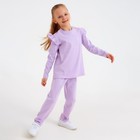 Комплект детский (джемпер, брюки) MINAKU: Casual Collection, цвет сирень, рост 110 см 7601179 - фото 14025034