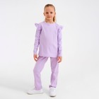Комплект детский (джемпер, брюки) MINAKU: Casual Collection, цвет сирень, рост 128 см - Фото 1