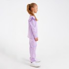 Комплект детский (джемпер, брюки) MINAKU: Casual Collection, цвет сирень, рост 128 см - Фото 2