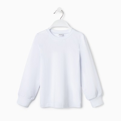 Лонгслив детский MINAKU: Basic line, белый, рост 98 см
