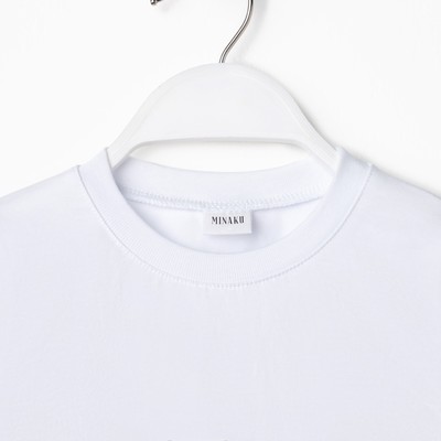 Лонгслив детский MINAKU: Basic line, белый, рост 98 см
