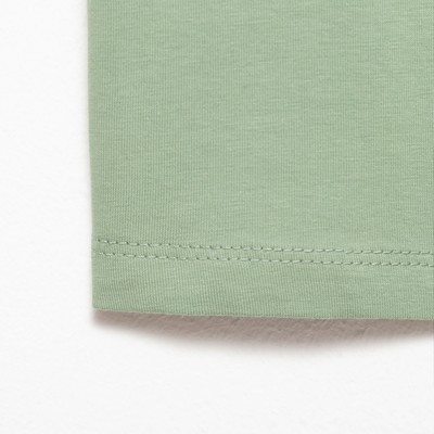 Лонгслив детский MINAKU Basic line, оливковый, рост 122 см
