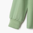 Лонгслив детский MINAKU Basic line, оливковый, рост 152 см - Фото 12