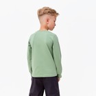 Лонгслив детский MINAKU Basic line, оливковый, рост 152 см - Фото 5