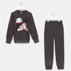Комплект детский (свитшот, брюки) MINAKU: Casual Collection, антрацит, рост 122 см - Фото 6