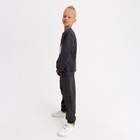 Комплект детский (свитшот, брюки) MINAKU: Casual Collection, антрацит, рост 128 см - Фото 2