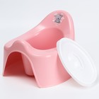 Горшок детский с крышкой Mommy love, нежно-розовый - Фото 3