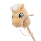 Мягкая игрушка «Конь-скакун», на палке, цвет бежевый - фото 9529373