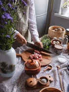 Горшочек для запекания Кунгурская керамика «Луговой», 600 мл, с ручками, керамика, оранжевый - Фото 5