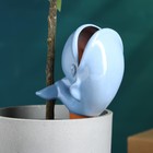 Ороситель для комнатных и садовых растений "Кит" Кунгурская керамика, 0.2 л, 19 см, синий - фото 7434265