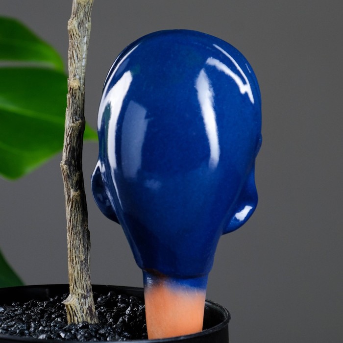 Ороситель для комнатных и садовых растений "Кит" Кунгурская керамика, 0.2 л, 19 см, синий - фото 1908855177